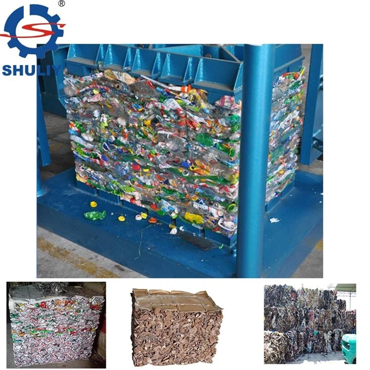 Vertical hydraulic baler machine3